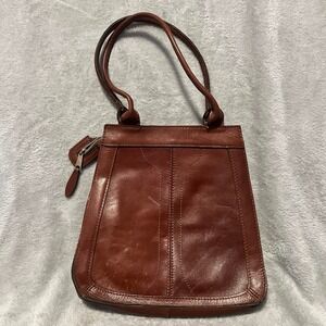 Leather Brown‎ Bag W/hand Made Stitching Boho Crossbody Purse Genuine HTF Travel